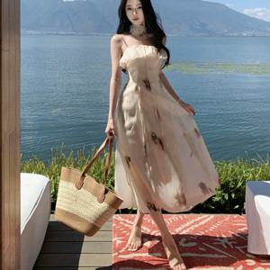 [바바라옷장]248656 - 쉬폰 프릴 롱원피스 휴양지룩 바캉스룩 맥