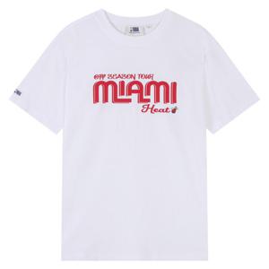 [엔비에이][N242TS073P]MIA 트래블 백 아치형 반팔 티셔츠_US