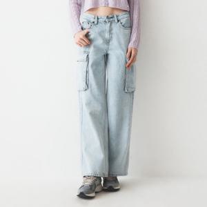 [후아유]여성 Denim Cargo Pants WHTJE2378F