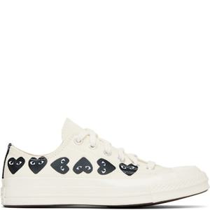 꼼데가르송 베이지 Converse 척 70 멀티 하트 스니커즈 AZ-K126-001 251246M237000