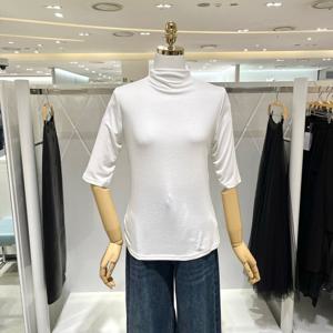 [밸리걸] 하이넥 5부 슬리브 티셔츠 814520