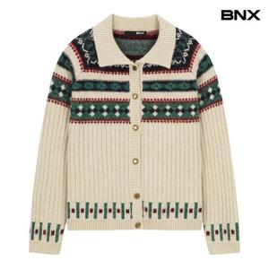 [BNX]노르딕 패턴 니트가디건 (BX3CD003L0)