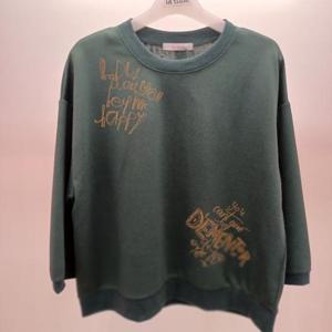 Latium HC06 가을 느낌 국내생산 짧은 디펜터 7부소매 라운드 깔끔한 티셔츠 T2531ts11G