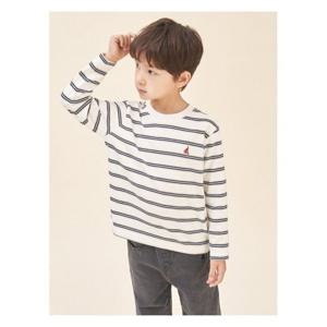 [빈폴키즈]멀티 스트라이프 긴팔 티셔츠  아이보리 (BI5841U030)