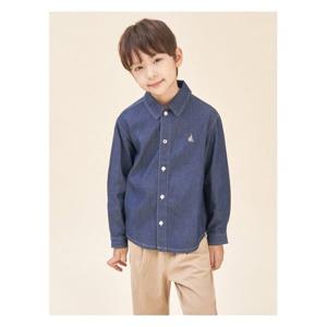 [빈폴키즈][Essential] 데님 셔츠  네이비 (BI5864UE1R)
