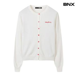 [BNX]레터링 자수 니트가디건 (BX3CD007L0)