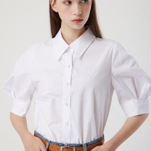 [씨씨콜렉트] 벌룬 소매 하프슬리브 셔츠 C252PSC137