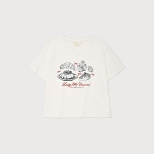 M 커버낫반팔티 CQK CO2502ST90-WH 우먼 크롭 베이커리 티셔츠 White