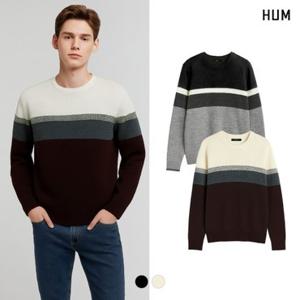 [HUM]남) 변형조직 블러킹 풀오버 (FHNWCWR195M)