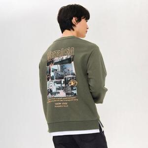 체이스컬트 HC09 남성 포토 그래픽 맨투맨 티셔츠 EERK5116B0V