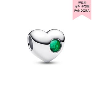 [판도라(주얼리)][백화점 보증서 제공] 인그레이버블 탄생석 하트 참 - 5월 794161C05