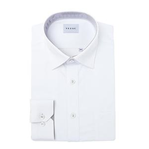 25FW 긴팔셔츠 일반핏 레이온(뱀부)스판 화이트 배색셔츠YJEFBR103WH