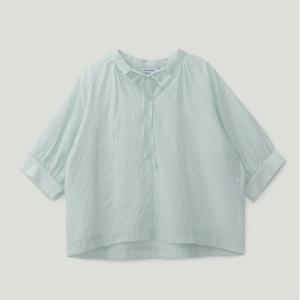 [코데즈컴바인]MARIO인견 셔링넥 반소매 블라우스(CJB-BL391W4)