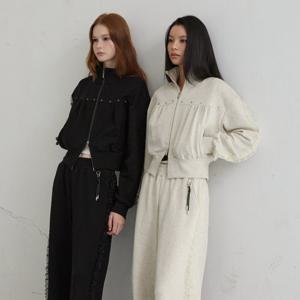 [에고이스트][BLUE LABEL] 러플 디테일 메탈 짚업 점퍼 ER3OJP02