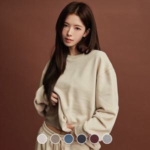 지오다노 325911 노정의 여 언브러시드 테리 라운드넥 풀오버 05325911