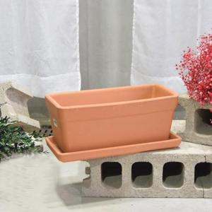 이탈리아 토분.옆이 넓은직사각 R40 40x18x16cm(받침셋트)