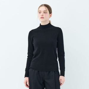 [유닛]캐시미어 베이직 모크넥 콜럼바인 풀오버 (UFKKMN433C-BLACK)