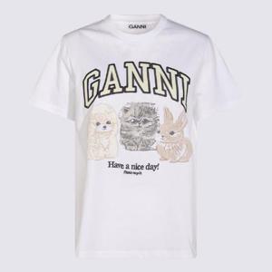 가니   반팔 티셔츠 FW25 T4237151 5667906 White