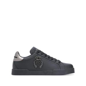 돌체앤가바나 Portofino crown patch leather sneakers 10271127404808 TP721086933