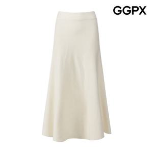 GGPX  플레인 플레어 니트 스커트 (GP9SK019F)