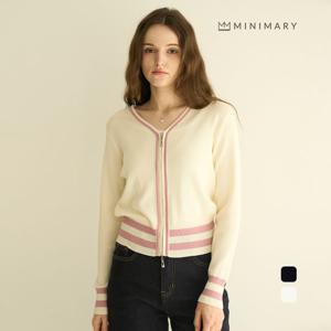 [스테이씨]브이넥라인짚업가디건 (MM41CD10)