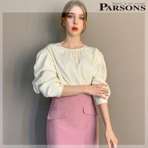 [파슨스] Embo Shirring Puff Blouse [MSPR2BL02]