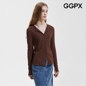 [GGPX] 잔골지 버튼 스판 니트 가디건 (GP9KG018F)