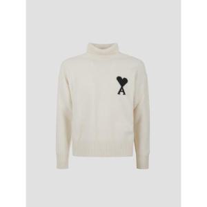 아미 후드 티셔츠 UKS839018 151 OFF WHITE BLACK
