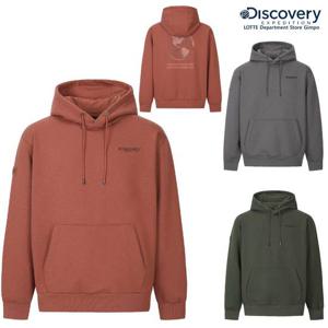 디스커버리 25FW 남여공용 아웃도어 백그래픽 기모 후드티 DXHD55056 GPRS