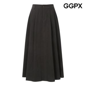 [지지피엑스]백 밴딩 A라인 플레어 코튼 스커트 GP9SK028B