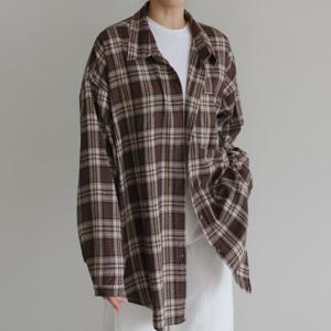 [아이우먼] 걸치기쉬운넓은체크남방 LYV347M509 빅사이즈