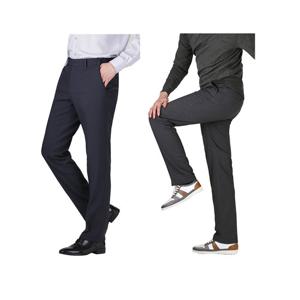 남자 겨울 패브릭 패턴 기모 스판 정장바지 LV-PTK-704