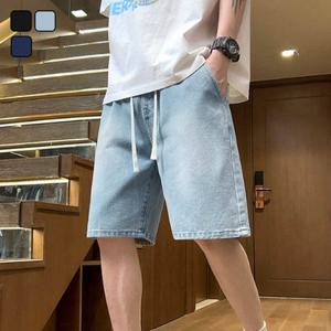 여름 남자 캐주얼 밴딩 스트릿 데님 청 반바지 DMS-JEH-SSIS922
