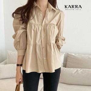 [카라]KARRA (77까지)게이트플레어블라우스_A3F0473