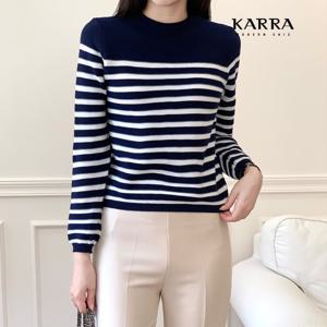 [카라]KARRA 마인드배색단가라니트_A3F0622