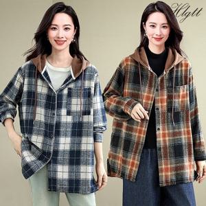 [헬리꽁땡][헬리꽁땡] 글로리 체크 후드셔츠2종_20268576_588349