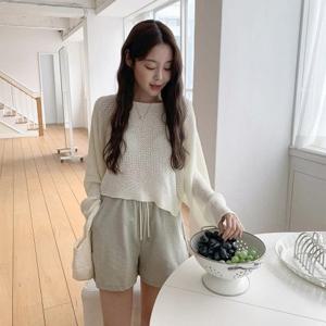 [다잇템][다잇템] 여성 민무늬 SS 면스판 고무줄 숏팬츠_2179428
