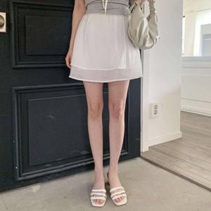 [다잇템][다잇템] 여성 에이라인 쁘띠 시폰 SS 랩 스커트_215704