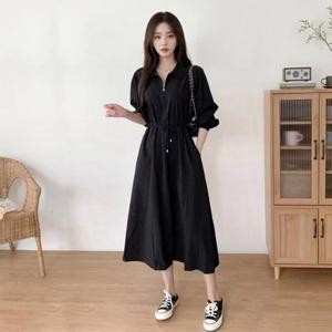 [신상오픈런]CCO4715아니트 데일리 무드 스프링 긴원피스 검정