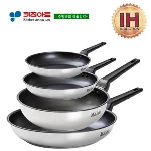 [키친아트] 메이져(IH) 삼중바닥 코팅후라이팬4종SET(20+24+30+28궁)