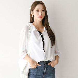 [나야홍]빅사이즈 405 차르르쿨쉬폰블라우스 DIRE279