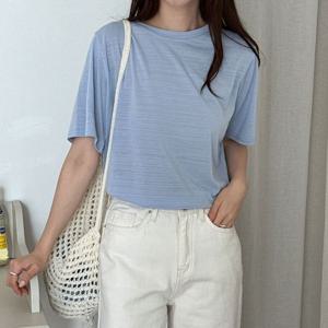 [나야홍]빅사이즈 406 데일리스판슬럽반팔티 DBNS304