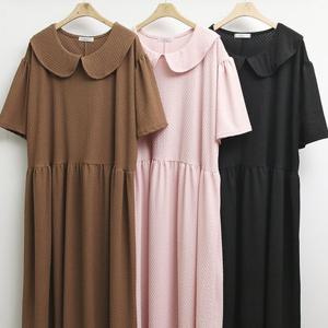 [나야홍]메디라운드반팔원피스 407S489S 빅사이즈 여성의류