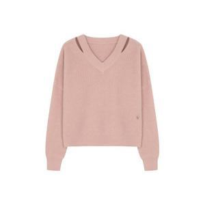 [르샵](본사직영)브이넥 어깨 트임 니트-L1C45KPO340
