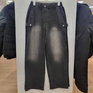 소이 HC22 사이드 폴딩 와이드 기모 블랙진 25W5256