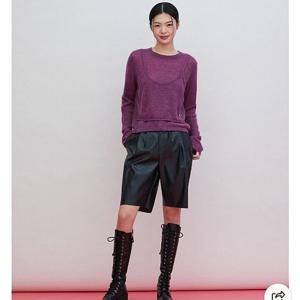 [랩]MARIOAQ4KHA36 뷔스티에 레이어드 형 긴팔 니트