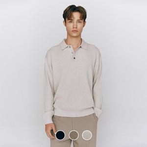 [지오다노]남자 스티치 폴로넥 버튼 카라넥 니트 스웨터 9GG 055505