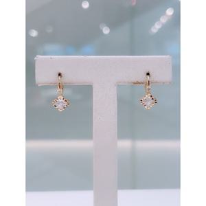 미니골드 14K 플라워컷 링귀걸이 MEM21949