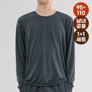 [텐제로]1+ 1세트 남녀공영 사계절 크레오라 고스판 라운드 이너티셔츠 FT24102S2