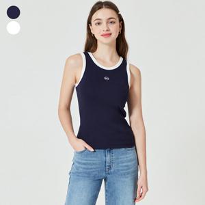 [게스(진)]여성 립 배색 나시티 OO2K2472
